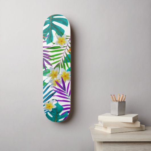 Skateboard Paradis tropical (Art mural)