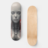Skateboard Paranoïaque Android Girl Futuristic (Recto)