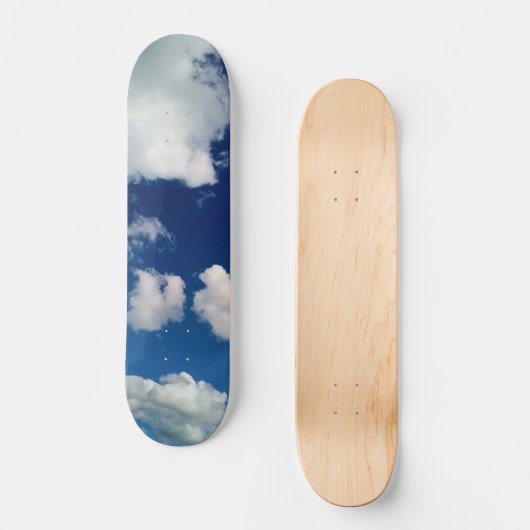 Skateboard Parcelles douces de nuages (Recto)