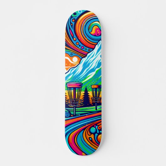 Skateboard Parcours de golf Psychedelic Disk (Devant)