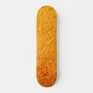 Skateboard Parede défaitecom textura amarela e laranja