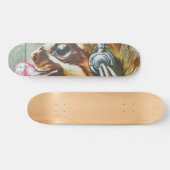 Skateboard Paresse mignonne DJ d'écouteur de graffiti (Horz)