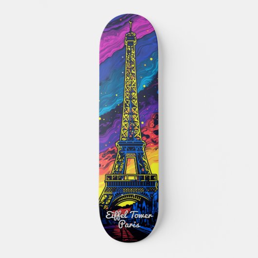 Skateboard Paris Tour Eiffel (Recto)