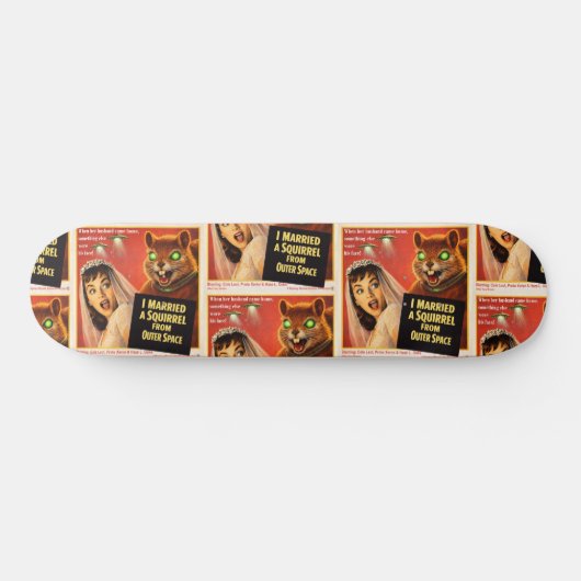 Skateboard Parodie d'écureuil de l'espace extra-atmosphérique (Horz)