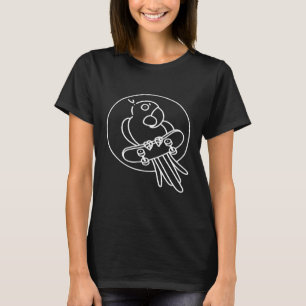 Skateboard Parrot Skipster Tattoo I T-shirt