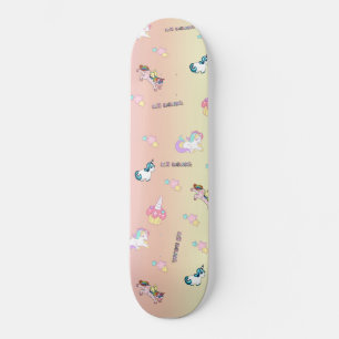 Skateboard Parti Unicorne Pastel Kei