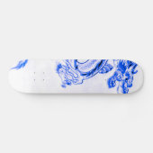 Skateboard Partie bleue de dragon de Zircon (Horz)
