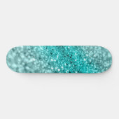 Skateboard Parties scintillant Aqua Ocean Bokeh #1 (Parties s (Horz)