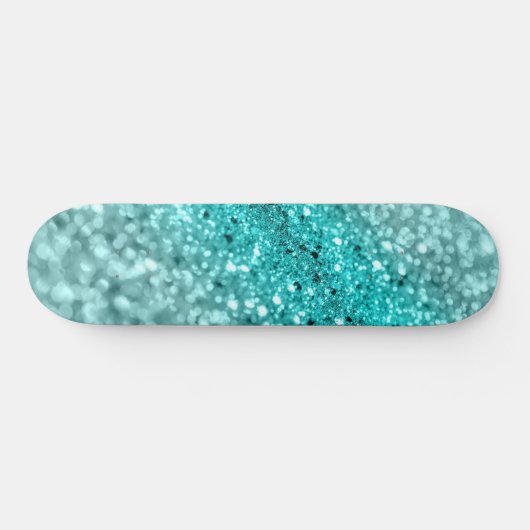 Skateboard Parties scintillant Aqua Ocean Bokeh #1 (Parties s (Horz)