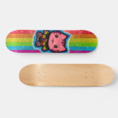 Skateboard Parties scintillant arc-en-ciel rose Kitty Chat il (Horz)