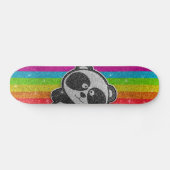 Skateboard Parties scintillant arc-en-ciel Sparkly Noir Panda (Horz)