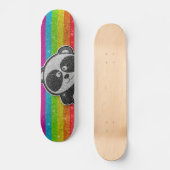 Skateboard Parties scintillant arc-en-ciel Sparkly Noir Panda (Recto)