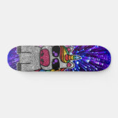 Skateboard Parties scintillant arc-en-ciel Unicorn étincelant (Horz)