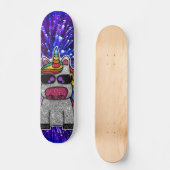 Skateboard Parties scintillant arc-en-ciel Unicorn étincelant (Recto)