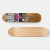 Skateboard Parties scintillant arc-en-ciel Unicorn étincelant (Horz)