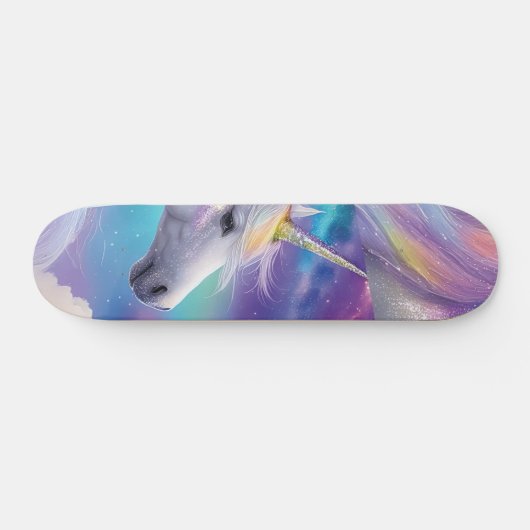 Skateboard Parties scintillant arc-en-ciel Unicorn Imaginaire (Horz)