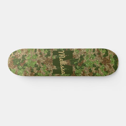 Skateboard Parties scintillant Camouflage Brown vert Camo Nom (Horz)