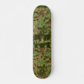 Skateboard Parties scintillant Camouflage Brown vert Camo Nom (Devant)