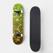 Skateboard Parties scintillant en or vert clair chatoyantes (Recto)