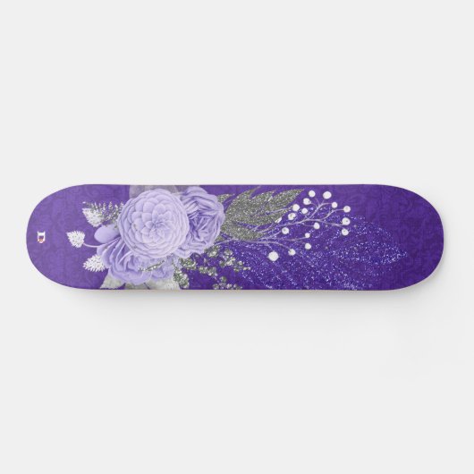 Skateboard Parties scintillant et mauve Roses Dd Marque (Horz)