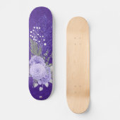 Skateboard Parties scintillant et mauve Roses Dd Marque (Recto)