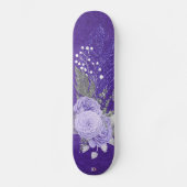 Skateboard Parties scintillant et mauve Roses Dd Marque (Recto)