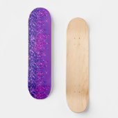 Skateboard Parties scintillant gouttes Fille violet rose (Recto)