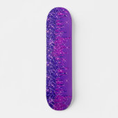 Skateboard Parties scintillant gouttes Fille violet rose (Devant)