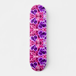 Skateboard Parties scintillant Hearts Cruiser Custom Pro Long