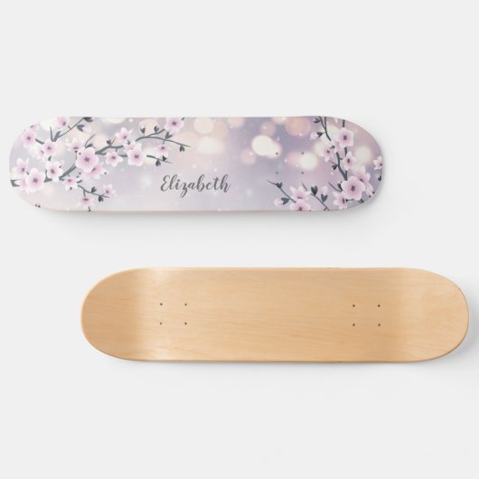 Skateboard Parties scintillant Mauve en fleurs de cerisier ro (Horz)