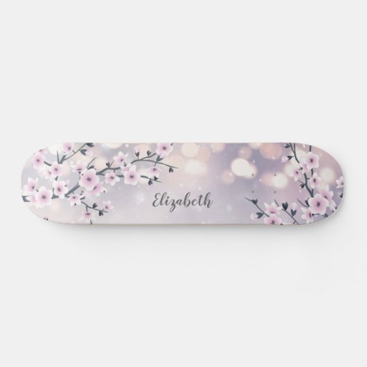 Skateboard Parties scintillant Mauve en fleurs de cerisier ro (Horz)