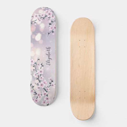 Skateboard Parties scintillant Mauve en fleurs de cerisier ro (Recto)