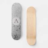 Skateboard Parties scintillant Monogram Silver Stardust sur S (Recto)