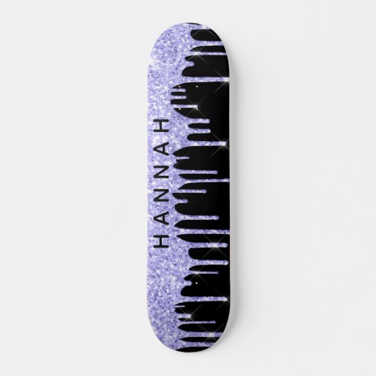 Skateboard Parties scintillant Purple Drivers Personnalisé No (Devant)