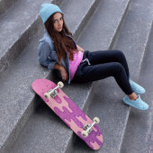Skateboard Parties scintillant rose et violet goutte d'eau Fo