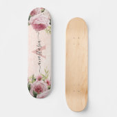 Skateboard Parties scintillant rose Rose or fleuri (Recto)