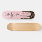 Skateboard Parties scintillant rose vif Fille Épersion Nom pe (Horz)