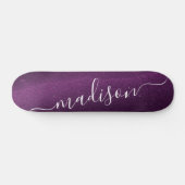 Skateboard Parties scintillant violet Shimmer Personnalisé No (Horz)