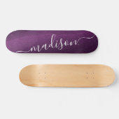 Skateboard Parties scintillant violet Shimmer Personnalisé No (Horz)