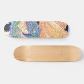 Skateboard Pastel Blue Rose Dragon (Horz)
