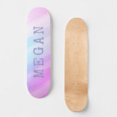 Skateboard Pastel Custom Board Option to add Trucks & Wheels (Recto)