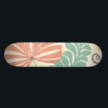 Skateboard Pastel Floral Vines et Feuilles sur Arrière - plan<br><div class="desc">Les vignes florales et les feuilles aux couleurs pastel sont les sujets de cette pièce d'Erica J. Vess. Le mélange de pastels sur l'arrière - plan crème aide le tableau à se démarquer sans accabler les sens. Mettez cette empreinte tropicale dans votre maison aujourd'hui !</div>
