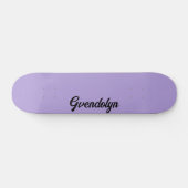 Skateboard Pastel Purple Nom de la calligraphie | Classique t (Horz)