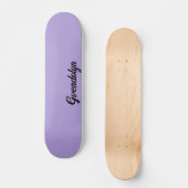 Skateboard Pastel Purple Nom de la calligraphie | Classique t (Recto)