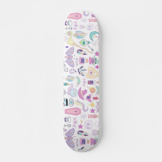 Skateboard Pastel Purple Witch Designer Planche (Devant)