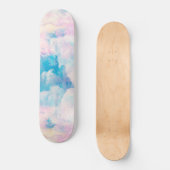 Skateboard Pastel Rainbow Ciel nuageux (Recto)