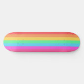 Skateboard Pastel Rainbow Color Strips Design (Horz)