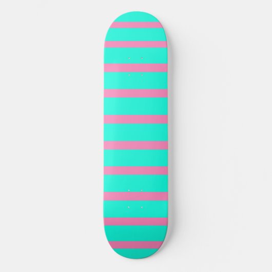 Skateboard Pastel Turquoise Bleu Vert Et Rose (Recto)