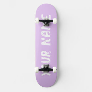 Skateboard Pastel Violet Esthétique