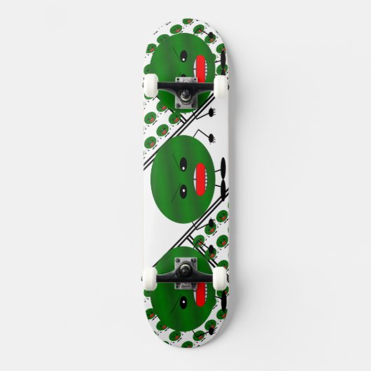 Skateboard Pastèque en colère par Kenneth Yoncich (Recto)